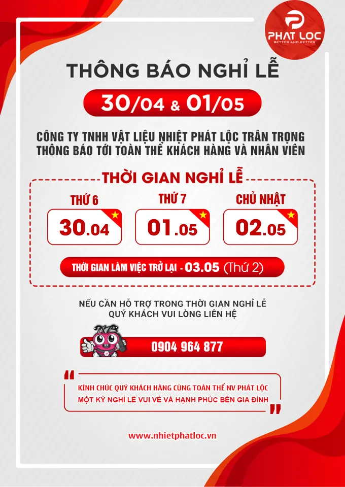 Thông báo lịch nghỉ lễ 30-4 và 1-5 năm 2021