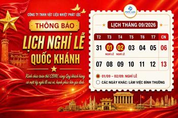 Phát Lộc Thông Báo Lịch Nghỉ Lễ Quốc Khánh 02/09/2026