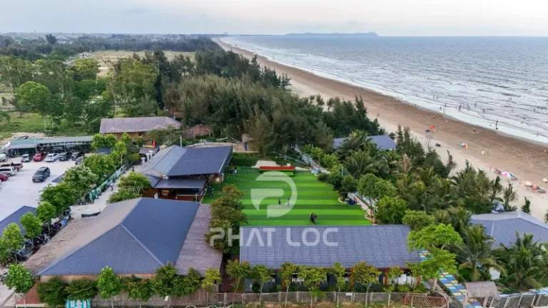 Dự án 1: Nhà hàng ven biển Thanh Hóa – 2.000 m² ngói nhựa Eurolines