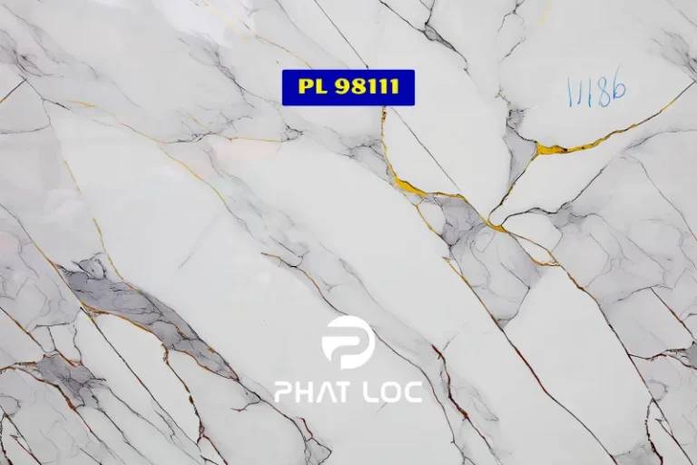 Mẫu PL-98111 – Vân đá đen vân trắng: Cá tính, tương phản mạnh