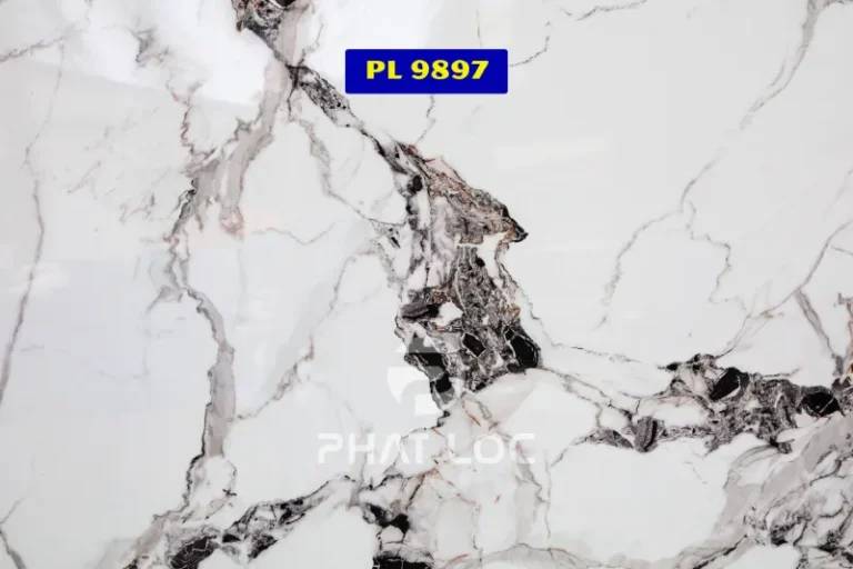 Mẫu PL-9897 – Vân đá xám mịn: Hiện đại, trung tính, dễ phối hợp
