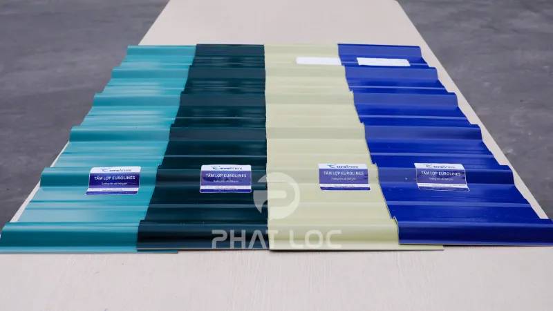 Tấm lợp mái nhựa PVC/ASA