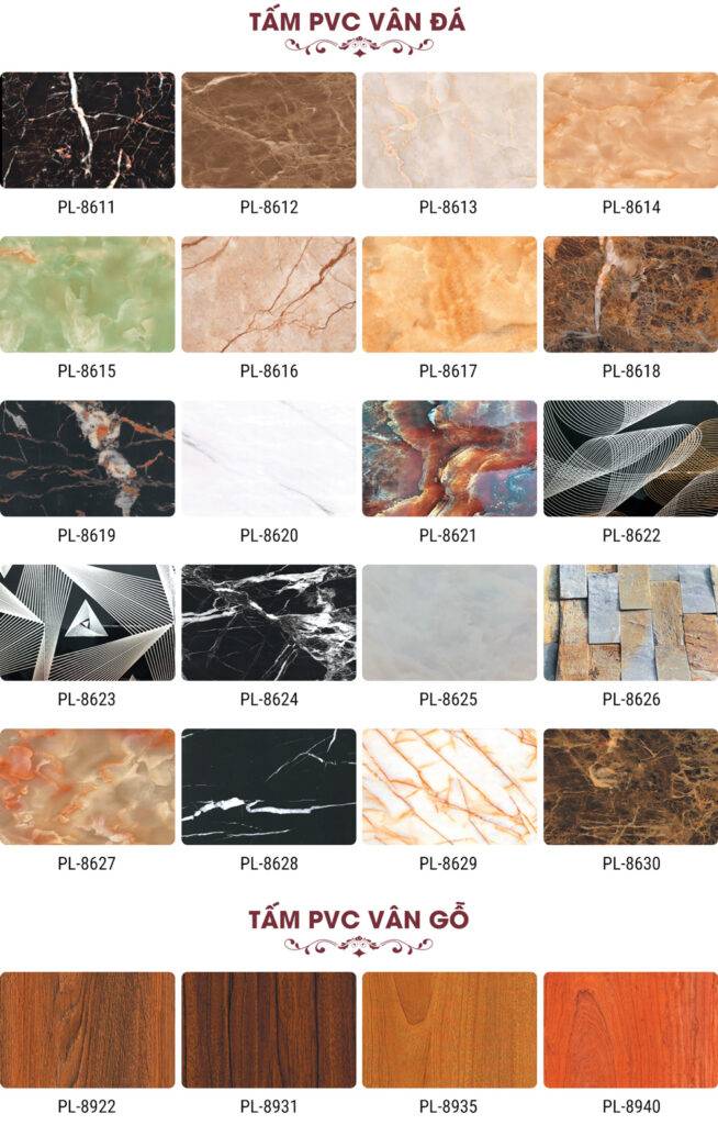 Tấm ốp tường PVC trang trí & công nghiệp